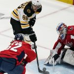 Capitals overcome Vitek Vanecek injury to beat Bruins in Game 1