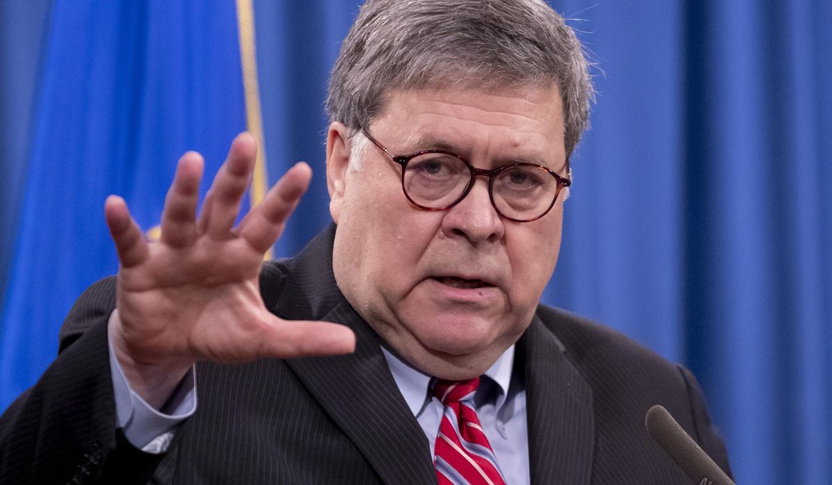 Justice Department to appeal decision ordering release of memo cited by Barr in Russia probe