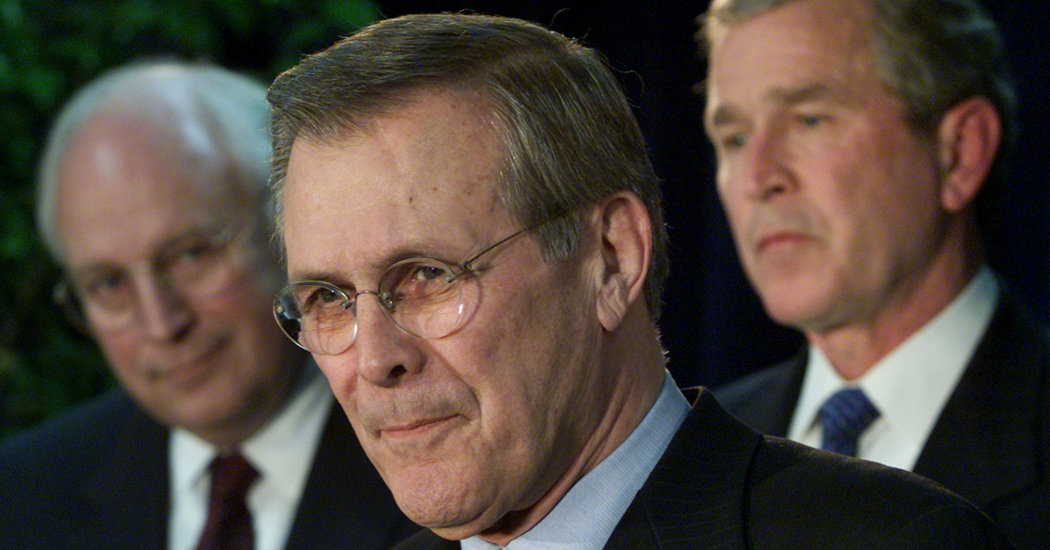 Donald Rumsfeld, Defense Secretary Under 2 Presidents, Is Dead at 88