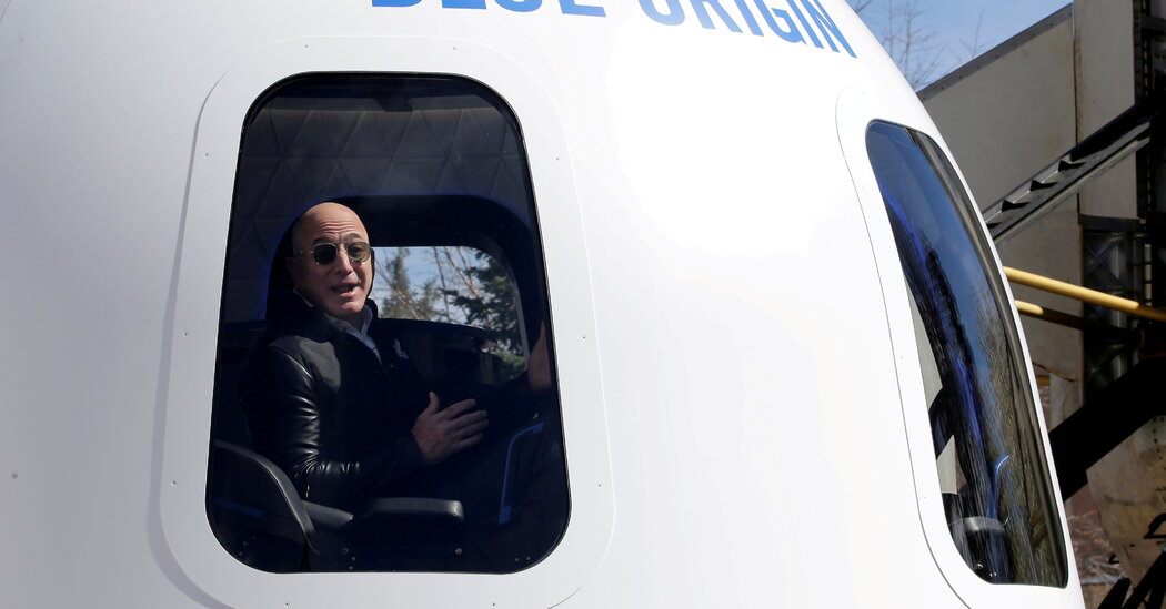 Jeff Bezos Will Fly Aboard Blue Origin’s First Human Trip to Space