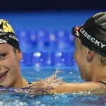 Katie Ledecky says 15-year-old Katie Grimes is the future, and the future is now