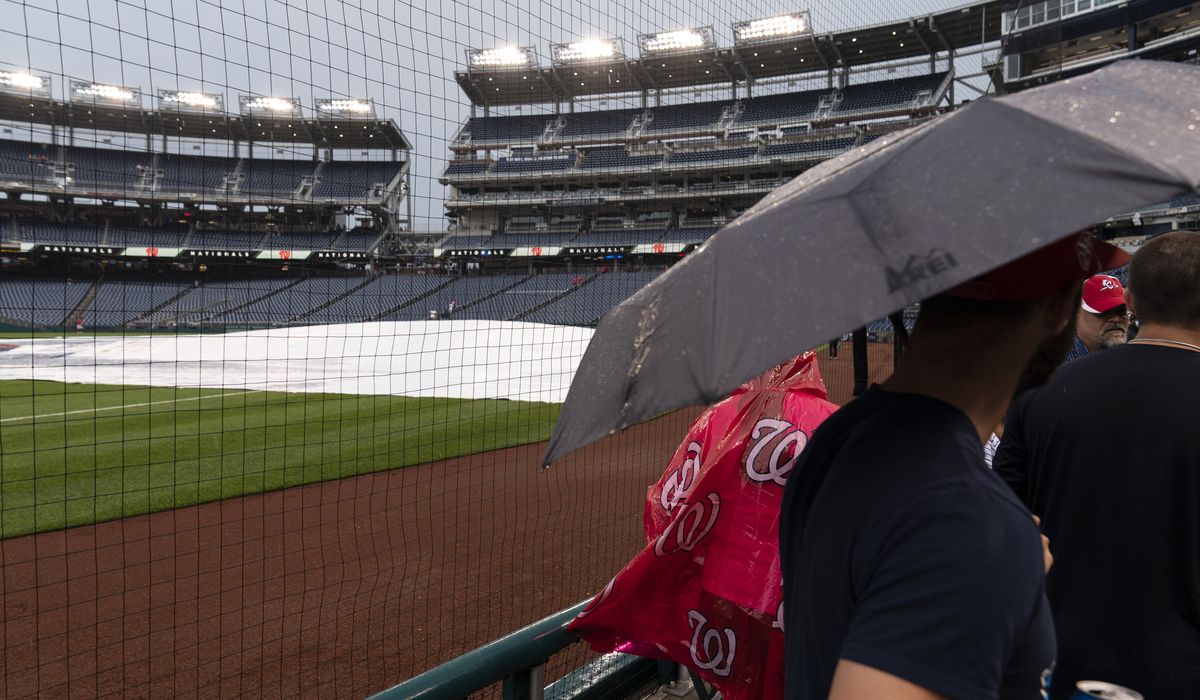 Nationals’ game against Giants rained out, day-night twinbill Saturday