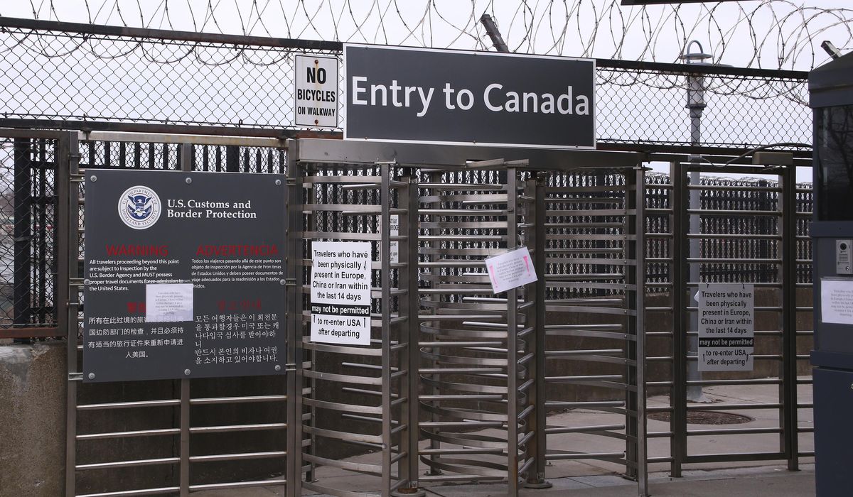 U.S.-Canada border restrictions imposed because of COVID-19 pandemic extended until July 21