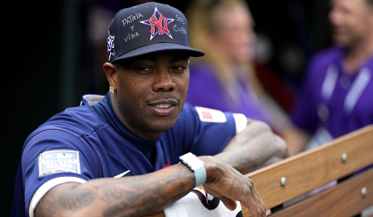 Aroldis Chapman and Adolis Garcia, Cuban-born players, signal support for protests at All-Star Game