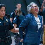 Chairwoman of Congressional Black Caucus is arrested while protesting on Capitol Hill.