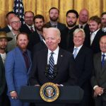 Dodgers become first sports champion to visit Biden White House