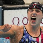 Katie Ledecky wins gold, Simone Biles drops out of all-around at Tokyo Olympics