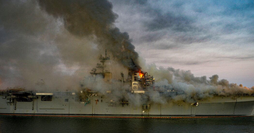 Navy Charges Sailor With Arson in Fire That Destroyed Warship