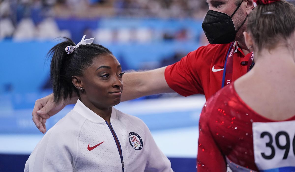 Olympic champ Simone Biles withdraws from all-around competition