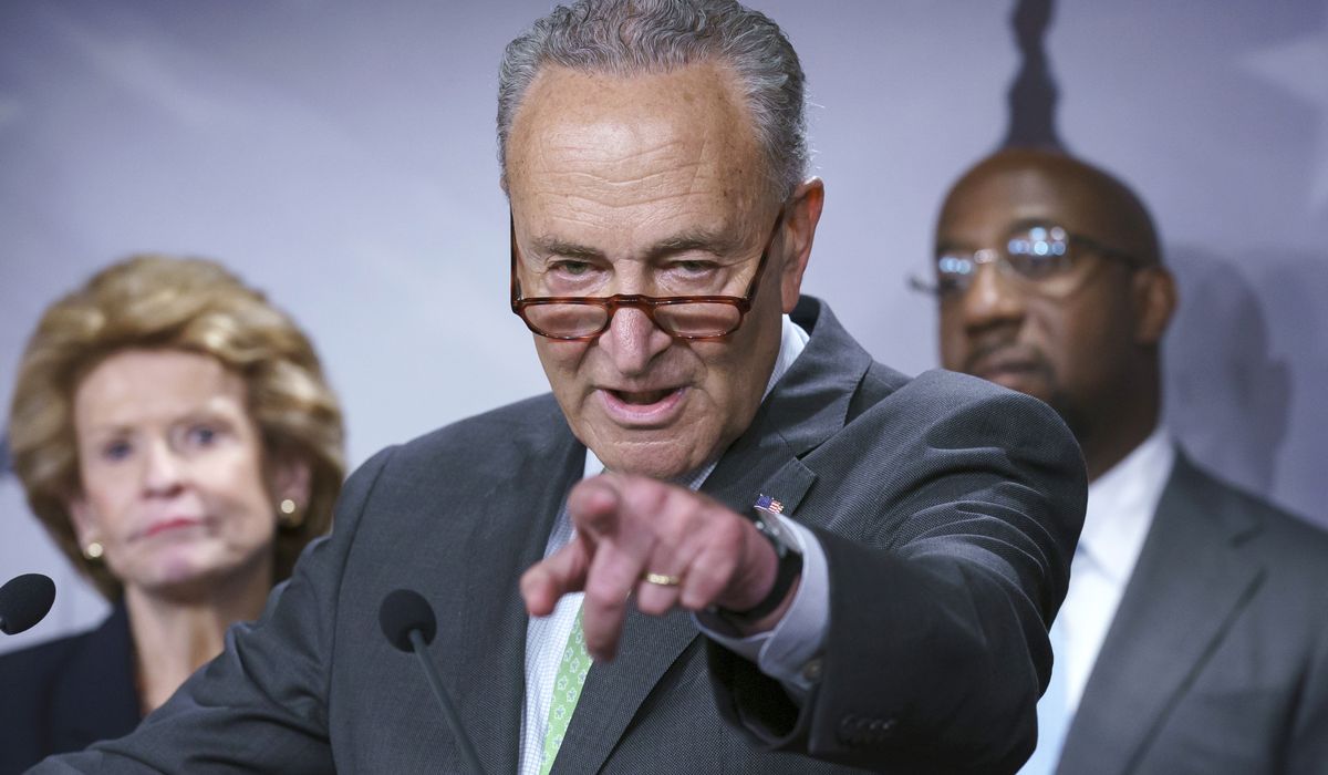 Schumer pressures Dems to wrap up infrastructure, reconciliation before August recess