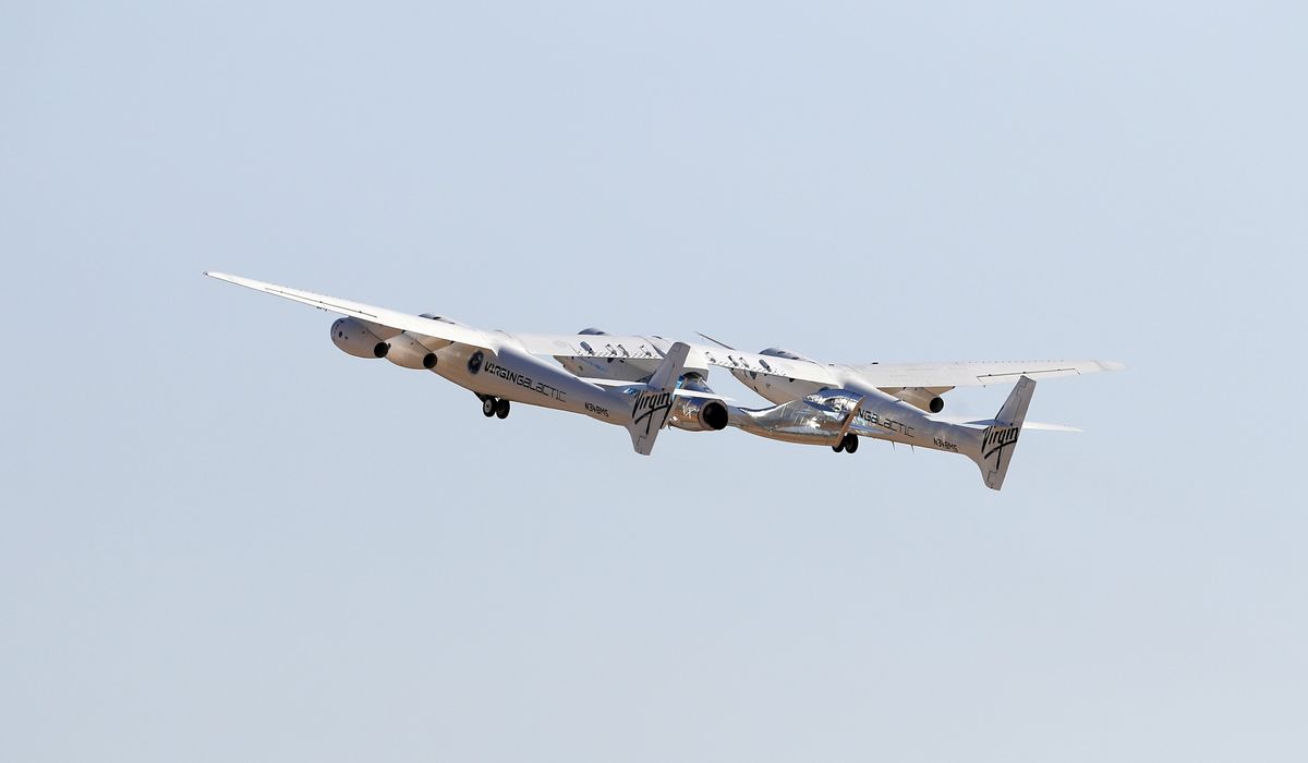 Virgin Galactic’s Richard Branson blasts off into space