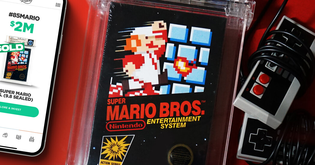 A Super Mario Bros. game sells for  million, another record for gaming collectibles.