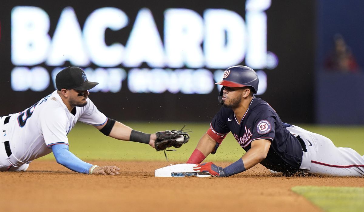 Barrera’s three hits help Nationals extend Marlins’ skid