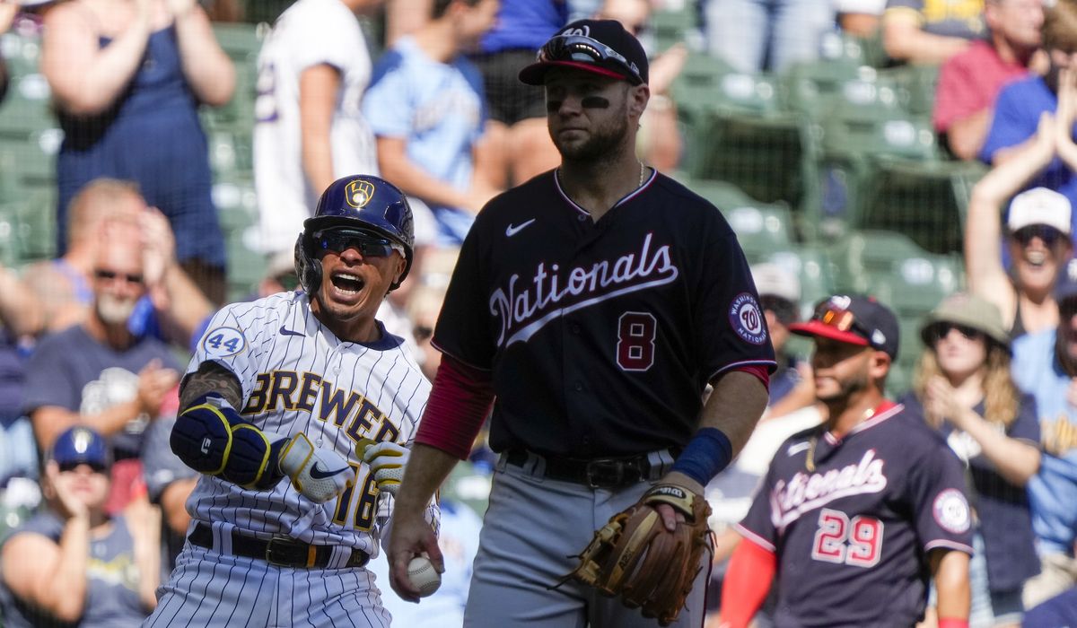 Kolten Wong powers Brewers to 7-3 win over Nationals