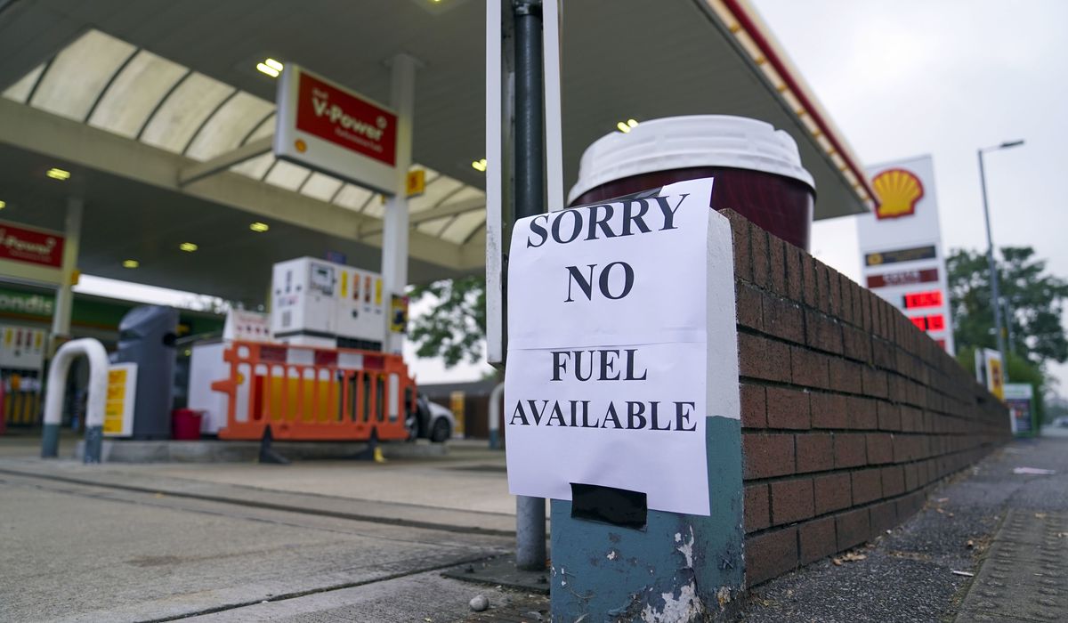 Gas stations run dry in Britain as trucker shortage sparks hoarding