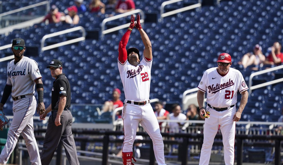 Jesus Sanchez homers twice, Marlins rally past Nationals 8-6