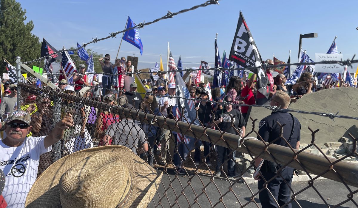 Joe Biden visit draws 1,000 protesters in Boise, Idaho