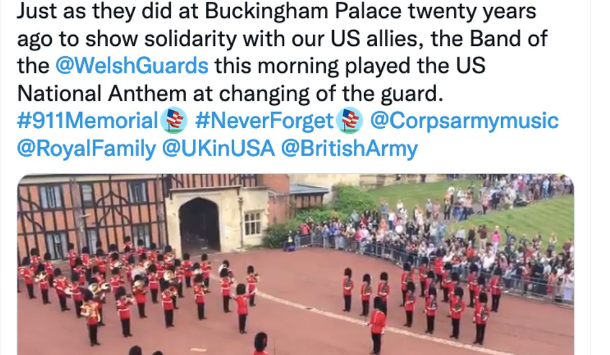 Queen Elizabeth orders U.S. National Anthem played to commemorate 9/11