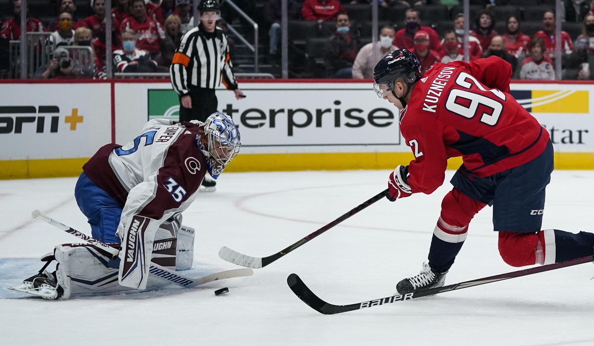 Kuznetsov scores twice, Capitals beat Avalanche 6-3