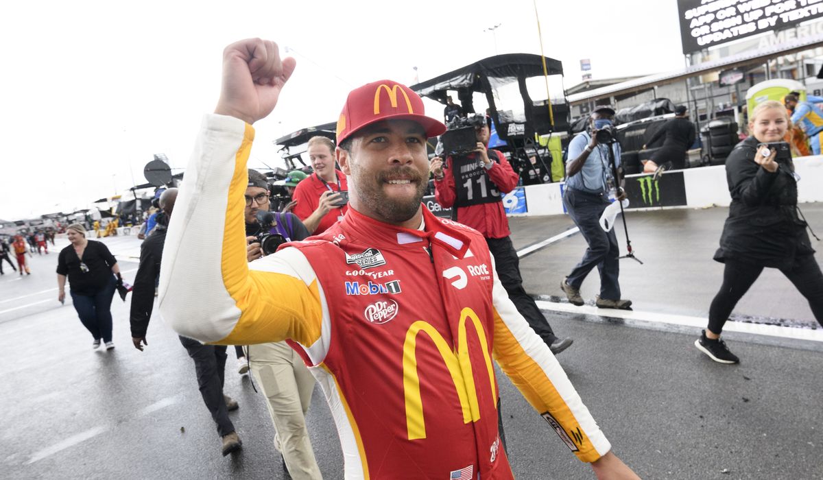 Milestone for Bubba Wallace as he earns first NASCAR victory