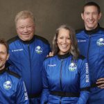 William Shatner, TV’s Capt. Kirk, boards rocket for blastoff