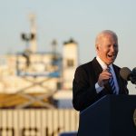 Biden touts infrastructure bill as easing port congestion