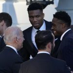 Joe Biden honors Milwaukee Bucks at White House