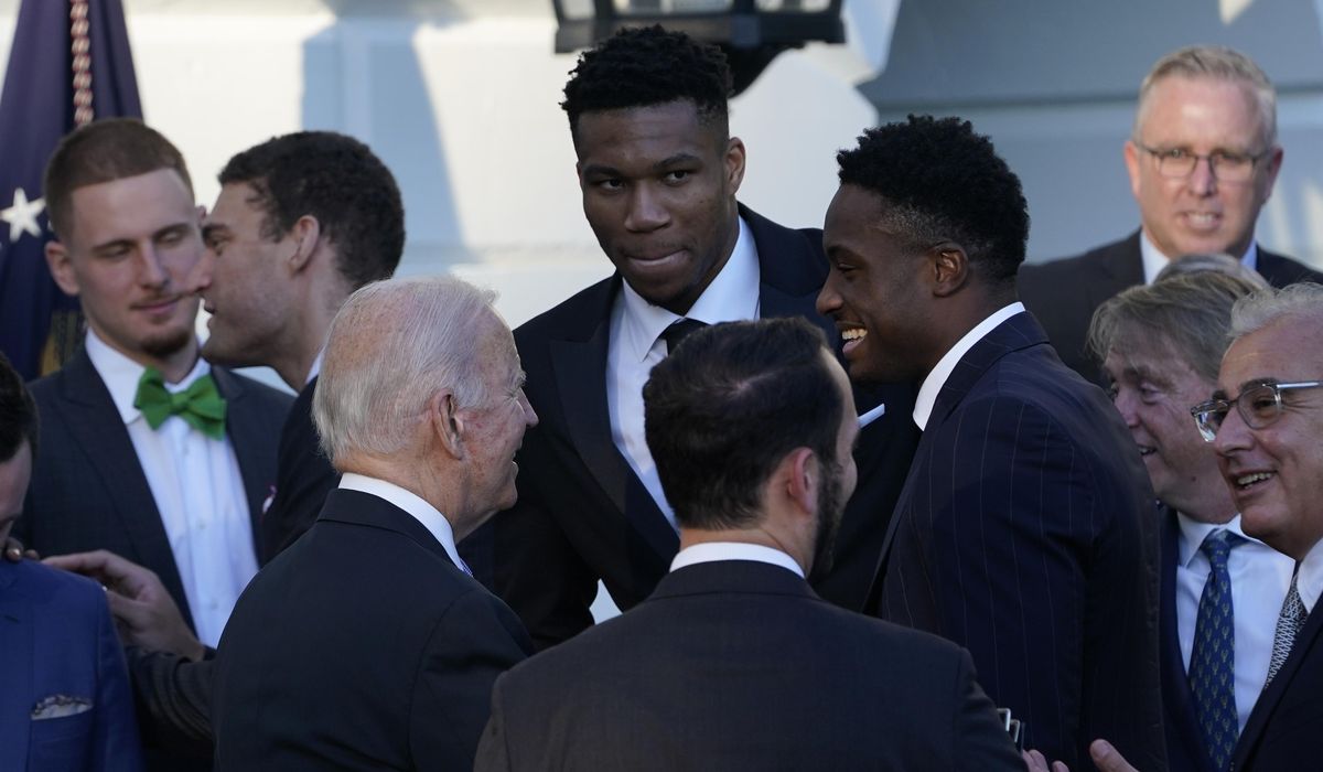 Joe Biden honors Milwaukee Bucks at White House