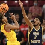 No. 21 Maryland uses strong 2nd half to rally past GW 71-64