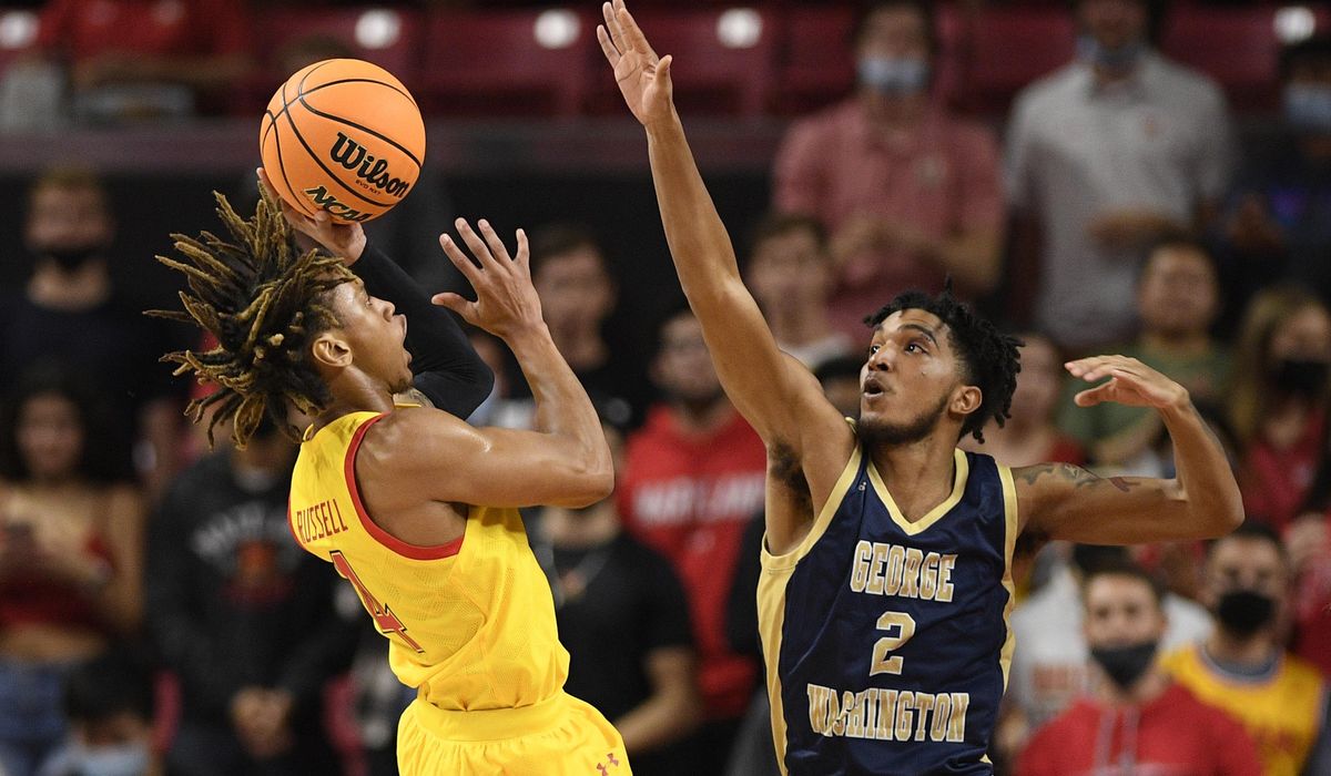 No. 21 Maryland uses strong 2nd half to rally past GW 71-64