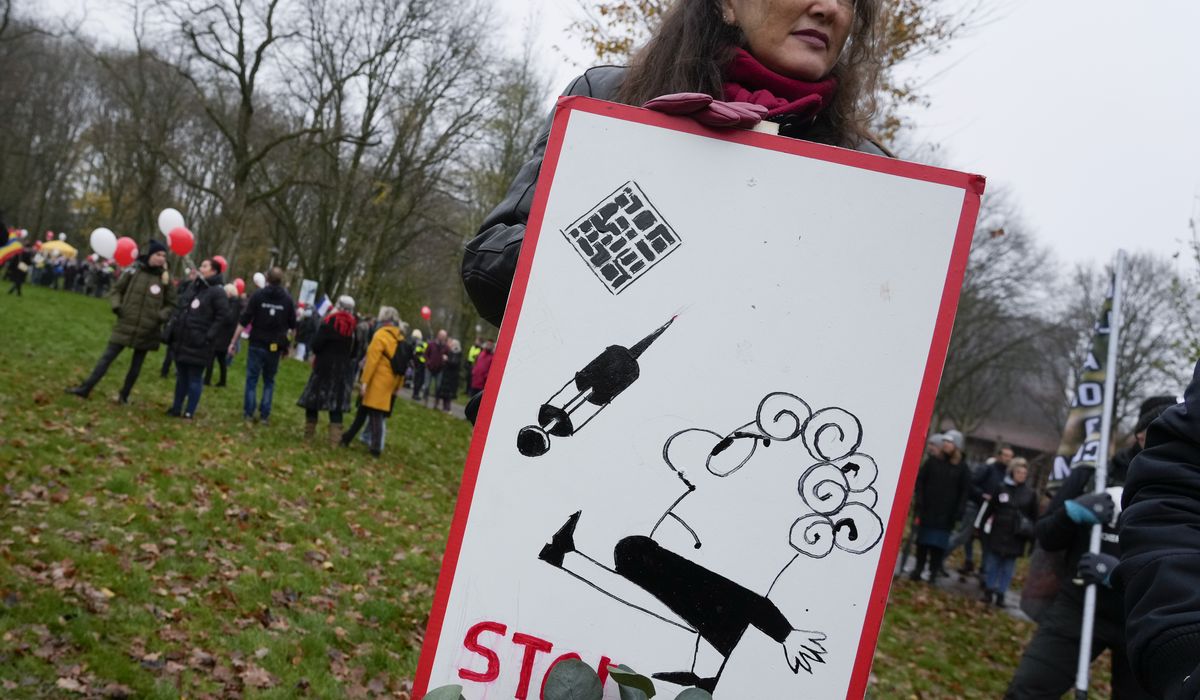 Anti-lockdown protesters march through Dutch city of Utrecht