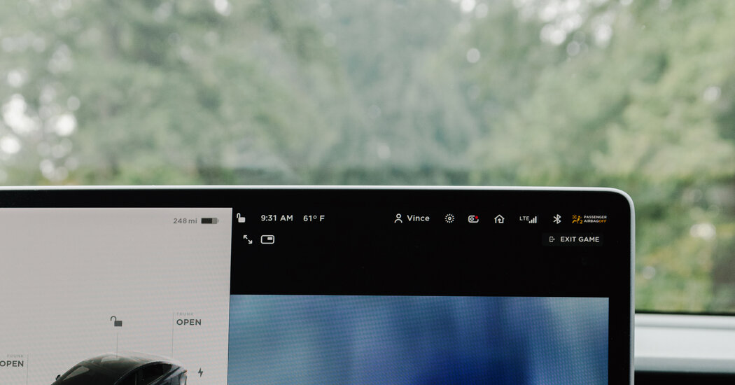 Tesla Agrees to Stop Letting Drivers Play Video Games in Moving Cars