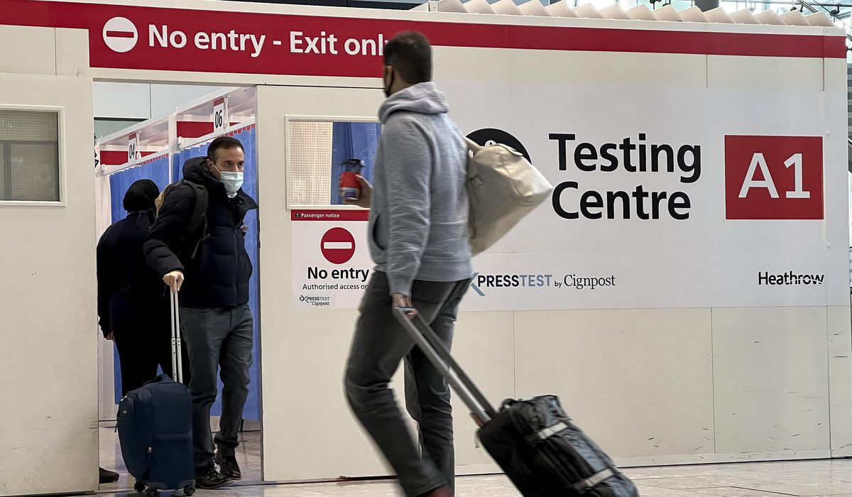 U.K. tightens travel testing rules amid omicron concerns