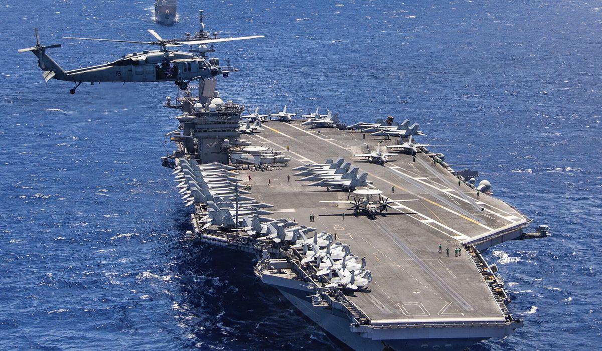 Navy sends two carriers to disputed South China Sea