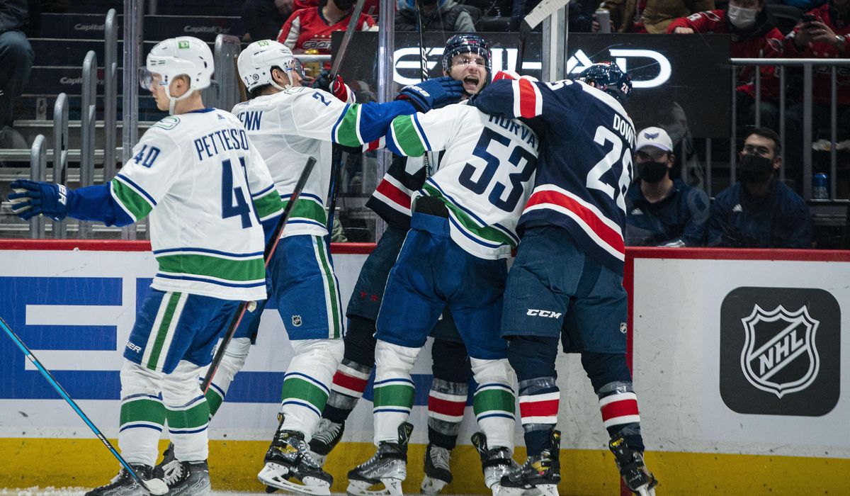 Second-period woes continue in Capitals’ loss to Canucks