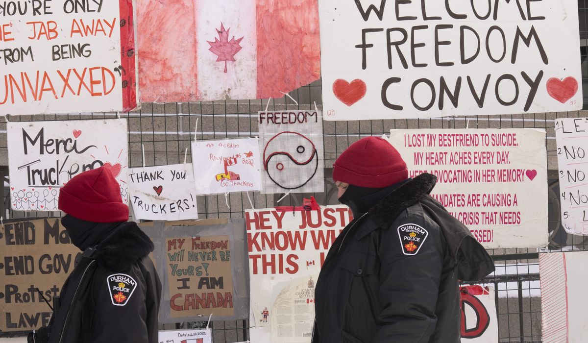 Canadian authorities freeze dozens of accounts as crackdown on Freedom Convoy continues