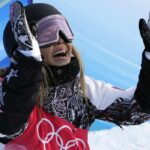 Chloe Kim turns in big 1st run, defends Olympic halfpipe title