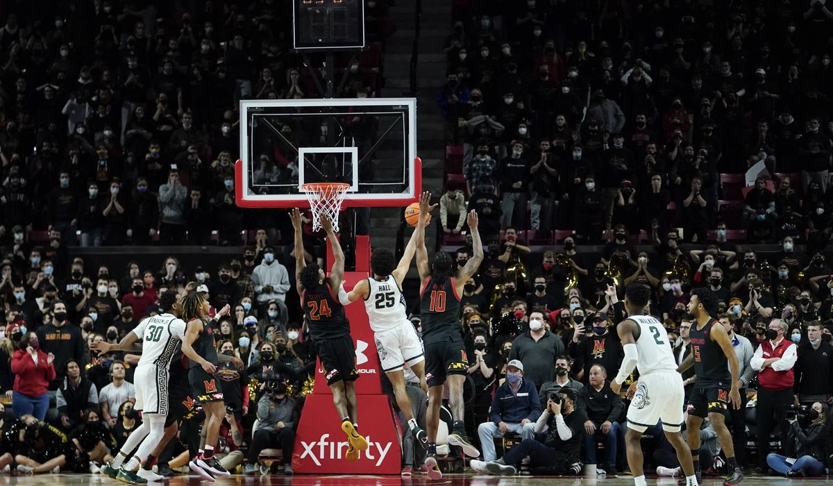 Late layup ends Maryland comeback effort against No. 13 Michigan State